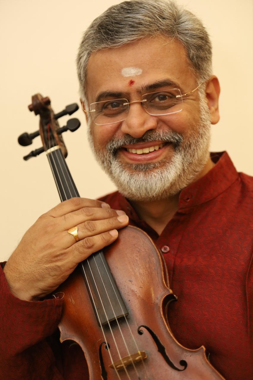H. K. Venkatram with the violin