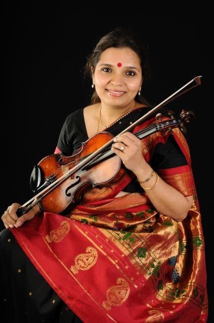 Kala Ramnath with violin