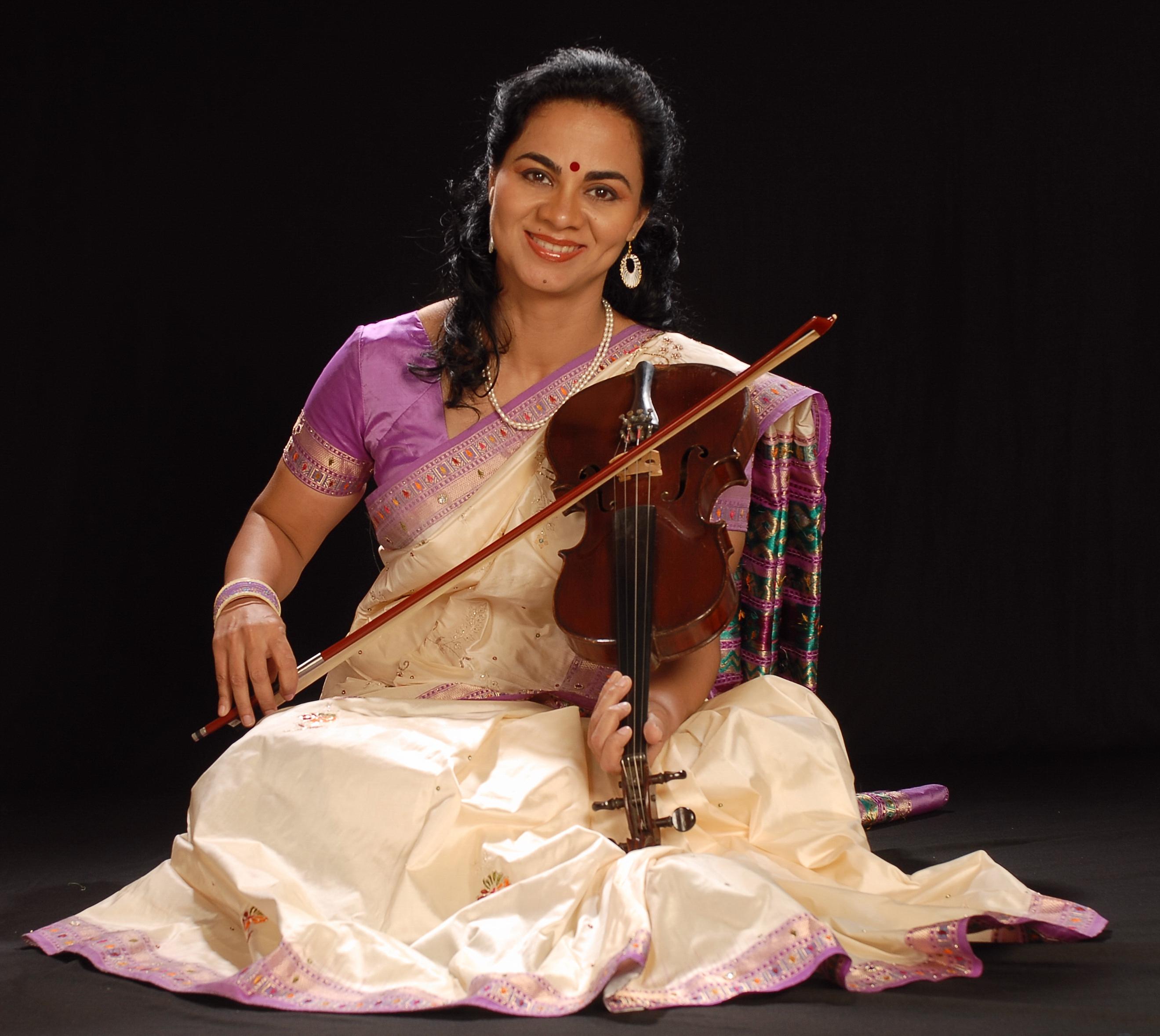 Sangeeta Shankar with violin