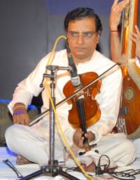 V. V. Ravi at a violin concert