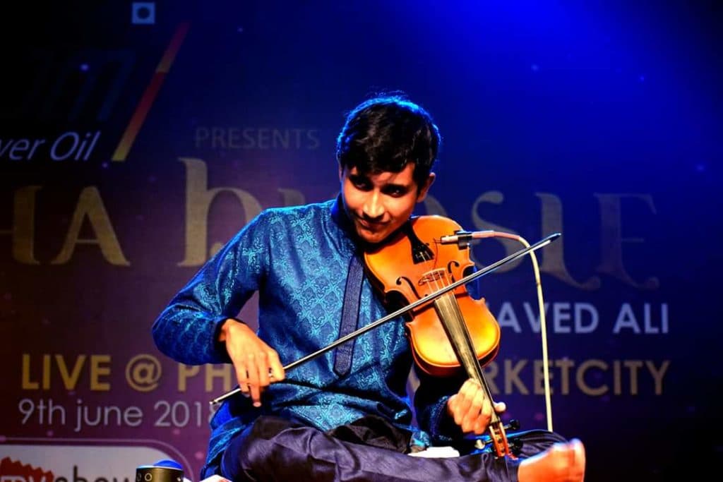 Vittal Rangan with violin